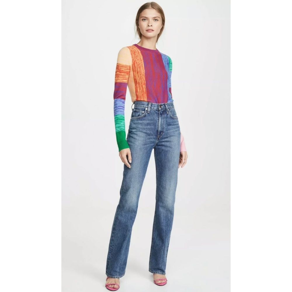 🎀SOLD🎀Alice + Olivia Connie Rainbow Knit Sweater - Picture 3 of 8